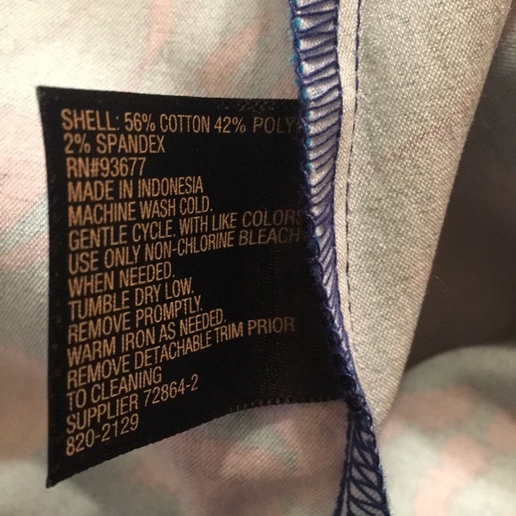 Worthington Skirt Size 6 Floral Blue Straight *Q - Picture 4 of 4